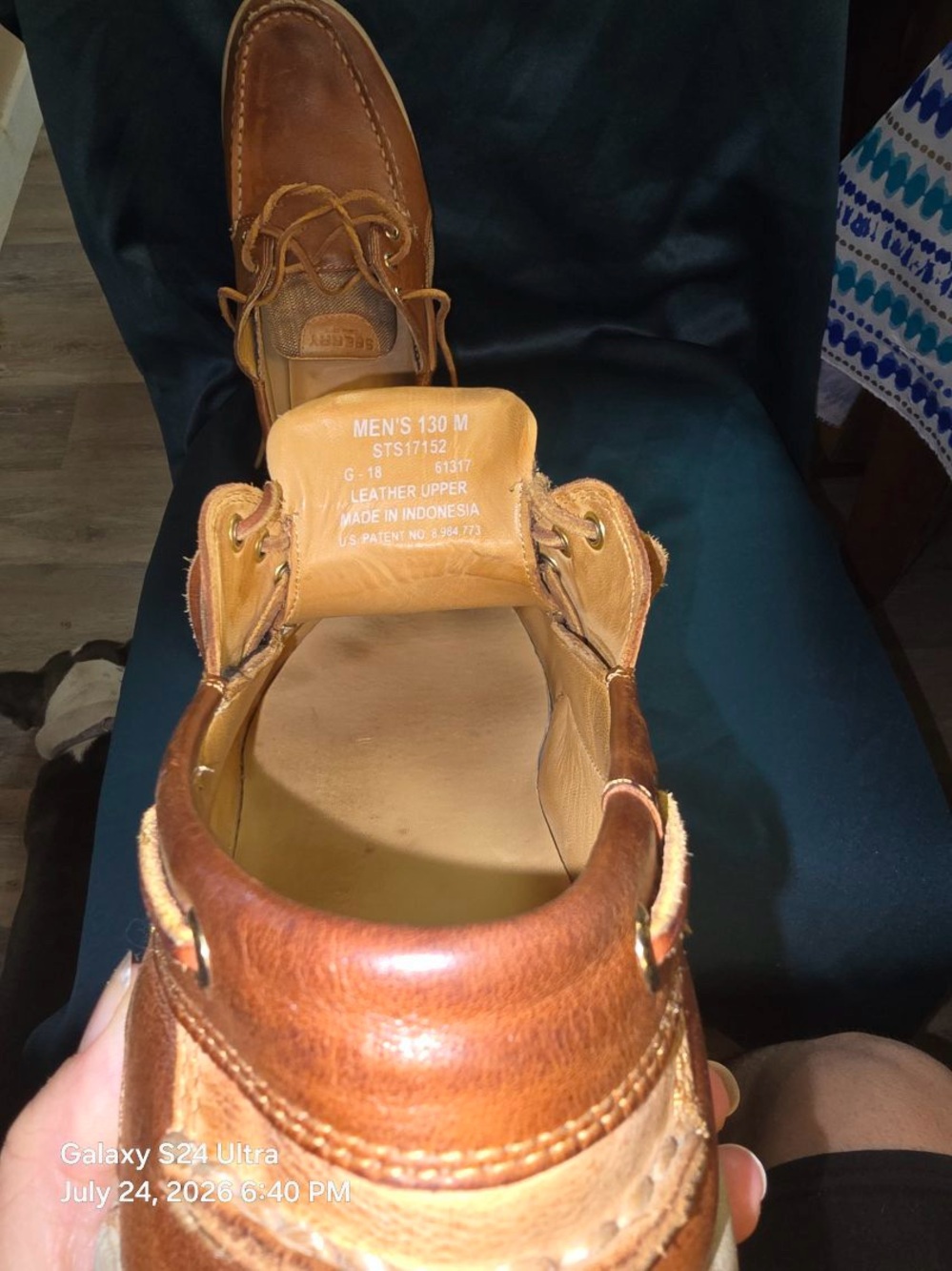 Sperry Gold cup edition Brown Leather Moc Toe Boat Shoes with Tan Laces - Picture 6 of 7